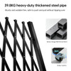 Heavy Duty 2m High Expandable Barrier – Black – 3.5m