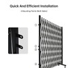 Heavy Duty 2m High Expandable Barrier – Black – 3.5m