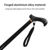 SectorCare Adjustable Walking Cane with TPR Grip - Black