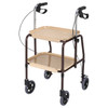 SectorCare Height-Adjustable Indoor Walker Trolley with Two Trays