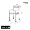 SectorCare Foldable Shower Chair with Backrest and Handles