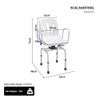 SectorCare 360° Swivel Shower Chair with Backrest and Handles
