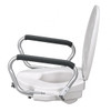SectorCare Raised Toilet Seat with Flip-Up Armrests