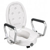 SectorCare Raised Toilet Seat with Flip-Up Armrests