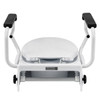 SectorCare Height-Adjustable Raised Toilet Seat with Flip-Up Armrests