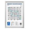 A3 Snap Frame 25mm Silver Aluminium Poster Frame Anti Glare Cover