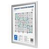 A3 Snap Frame 25mm Silver Aluminium Poster Frame Anti Glare Cover