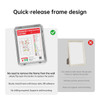 A4 Snap Frame 25mm Silver Aluminium Poster Frame with 3M Tape