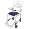 SectorCare Mobile Shower Commode Chair 4 in 1 with 136kg Capacity White