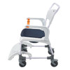 SectorCare Mobile Shower Commode Chair 4 in 1 with 136kg Capacity White