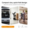 SectorCare Foldable 4 Wheel Rollator Walker with Seat 136kg White