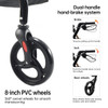 SectorCare Lightweight Aluminium Rollator Walker with Seat, Champagne