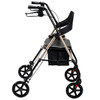 SectorCare Foldable 4 Wheel Rollator Walker with Seat 136kg Champagne