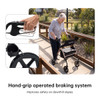 SectorCare Foldable 4 Wheel Rollator Walker with Seat 136kg Champagne