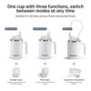 SectorCare 3 in 1 Spill Proof Feeding Cup 450ml with Long Straw White