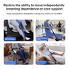 SectorCare Leg Lifter Strap 100cm, 3 Grips, Foot Sling for Bed and Car