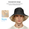 Safety Sector Reversible Wide Brim Bucket Hat 100% Cotton White Black