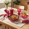 SectorCare Adaptive Dining Set 8 Piece Suction Base Cutlery Burgundy