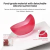 SectorCare Non Slip Scoop Bowl 450mL with High Rim and Suction Base - Red