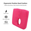 SectorCare Contoured Latex Seat Cushion with Hollow Centre 42cm Pink