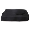 SectorCare Coccyx Cutout Latex Seat Cushion 7cm H x 42cm W Black