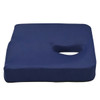 SectorCare Coccyx Cutout Gel Latex Seat Cushion 8cm H x 42cm W Blue
