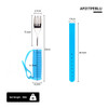 SectorCare Bendable Adaptive Fork with Strap 25cm H x 3.2cm W Blue