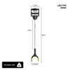 SectorCare Reacher Grabber Pick Up Tool Wide Jaw 80cm Long Silver