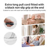 SectorCare Sock Aid with Long Pull Cords and Non Slip Grips, White