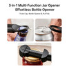 SectorCare 3 in 1 Adjustable Jar Opener for Weak Hands Black