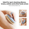 SectorCare Handheld Bath Brush with Hand Strap and Massage Beads Blue