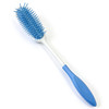 SectorCare Long Handled Hair Brush with Curved Non Slip Grip Blue