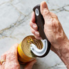 SectorCare Ring Pull Can Opener with Non Slip Grip Black