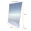 A3 Acrylic Menu Holder Slant Back