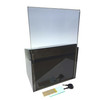 Dark acrylic donation box