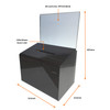A4 smoke acrylic suggestion box