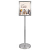 A3 Stainless Steel Floor Poster Display Stand