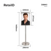 A3 Stainless Steel Floor Poster Display Stand