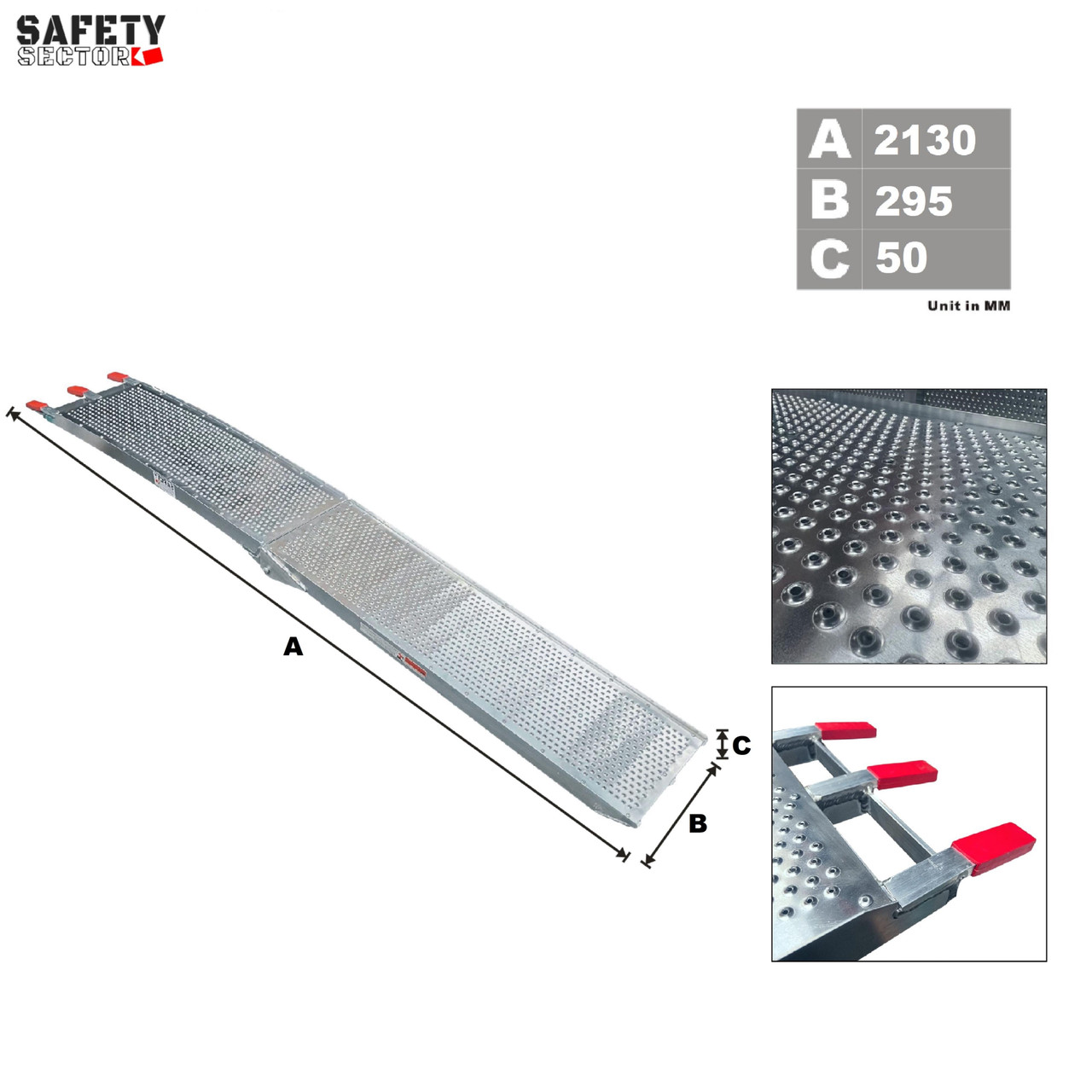 Aluminium ATV Loading Ramp- Mesh Design 2.13M Pair
