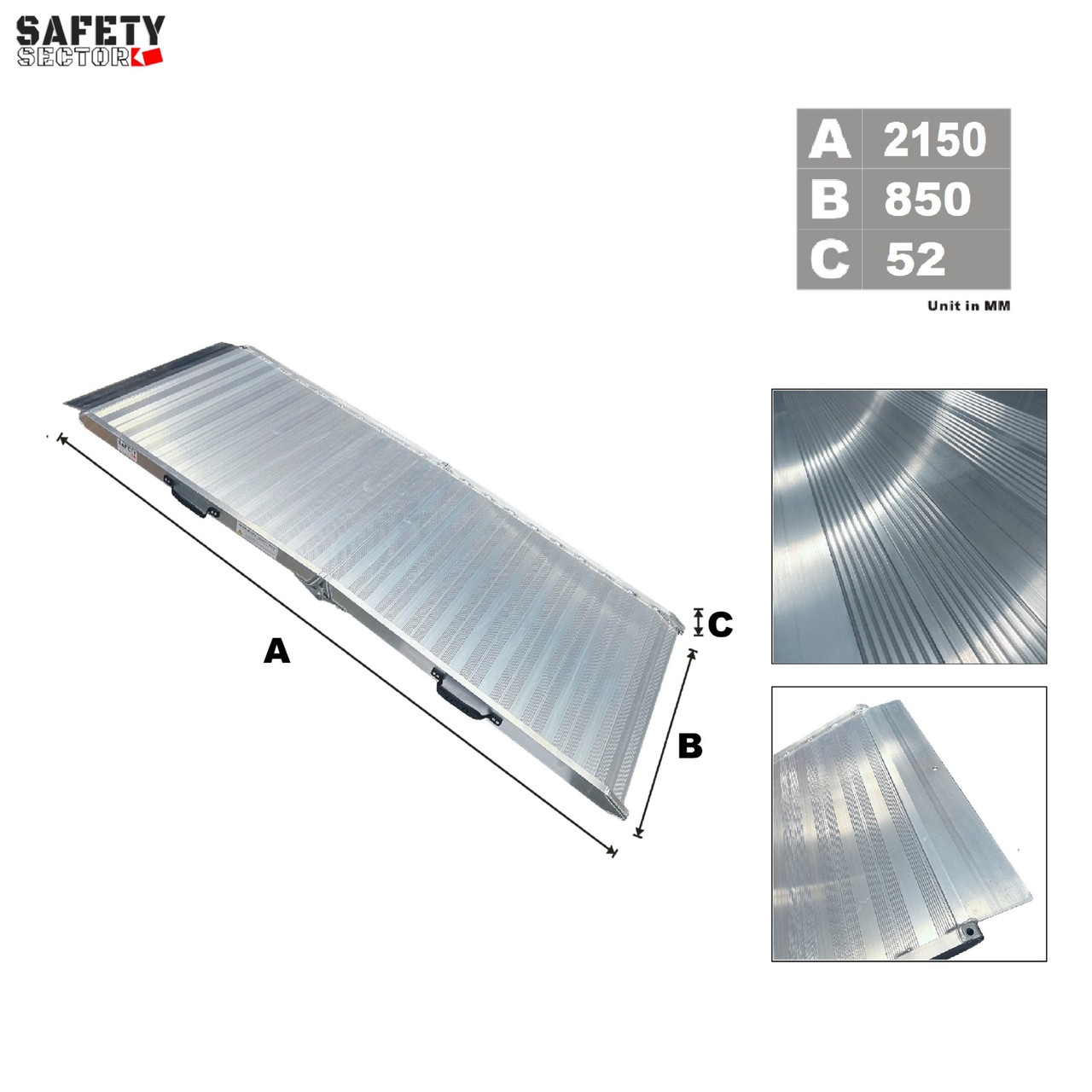 Removalist Walk Ramp 2.15m x 0.85m Foldable- Heavy Duty