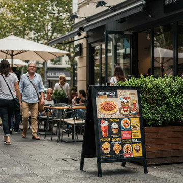 Double-Sided A-Frame Signs: Why They Matter for Business Visibility and Foot Traffic