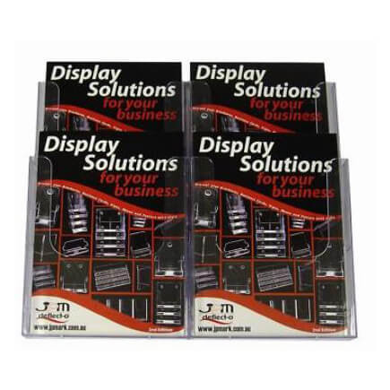 A4 Wall Mount Brochure Holder four pockets