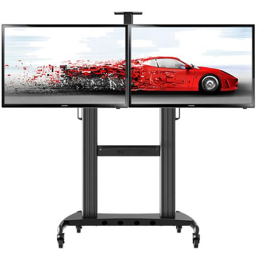 Mobile Tv stand dual screen