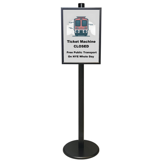 Black A2 Poster Stand with Eco Frame ??Single Sided