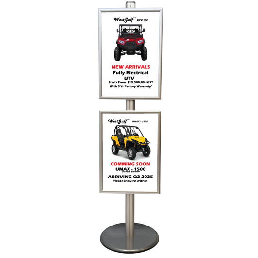 A2 Dual Poster Stand with Eco Frame - Double Sided