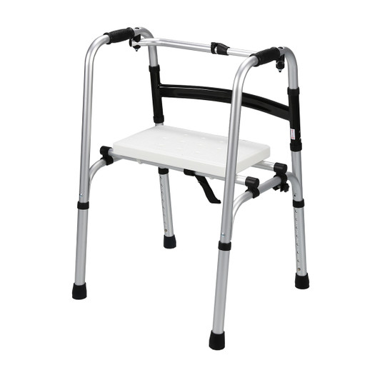 Foldable Aluminium Walker with Detachable Seat