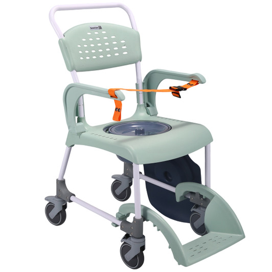SectorCare Mobile Shower Commode Chair 4 in 1 136kg Sage Green