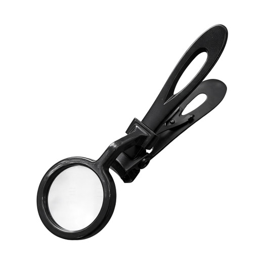 SectorCare Nail Clipper with Magnifier Wide Jaw Black