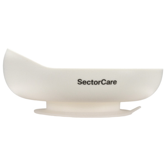 SectorCare 700mL Scoop Bowl with Suction Base 18cm Wide White