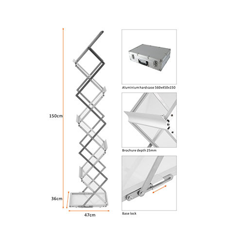 Portable brochure stand A3